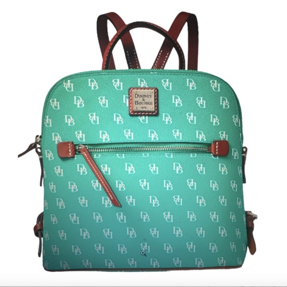 Dooney & Bourke Handbags - Dooney & Bourke Monogram Sea Foam Backpack NWT
